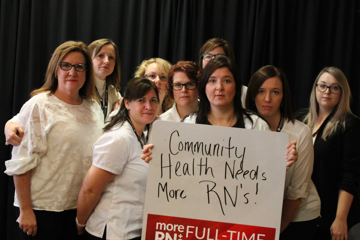 RNU_NL's tweet photo. Community health is an integral part of our health care system. But RNs in the community are managing increasingly challenging workloads and work environments.   

More RNs would mean they could do more, see more - it would mean better care for patients. #RNValue https://t.co/smxZpdaVa9