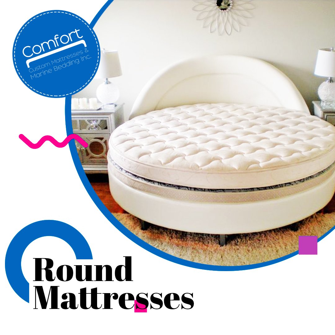 We manufacture #Round #Mattresses and Round #Beds in any #custom size.  

Give us a call on - 954-496-8400
Check -comfortcustombedding.com/roundmattresse…

#Luxuriousmattress #RoundMattresses #Comfortawaits #Homecomfort #RoundBed #Roundmattress #Customsize #Custommade #SleepTime #RoundBed #Sleep