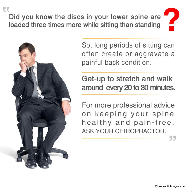 The discs in your spine are under 3 TIMES more pressure whilst sitting than standing. 

So if you have a desk based job... get up as often as you can or treat yourself to a #SitStandDesk or #Varidesk that does on-top of an existing desk - they start at £129!