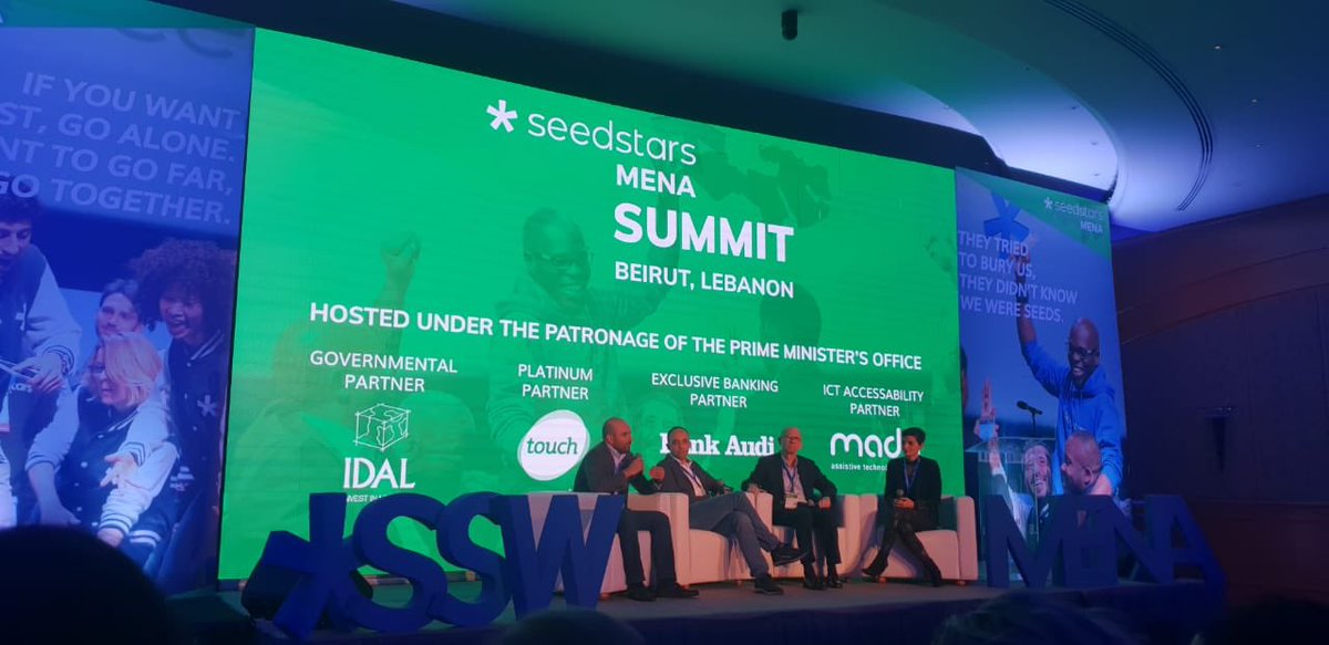EndeavorLB's tweet photo. We’ve partnered up with @Seedstars for their MENA Summit happening right now! #SSWMENA @eliehabib @cmschroed @nadimkhater @rahalmaya https://t.co/wtNQ0k2OUx