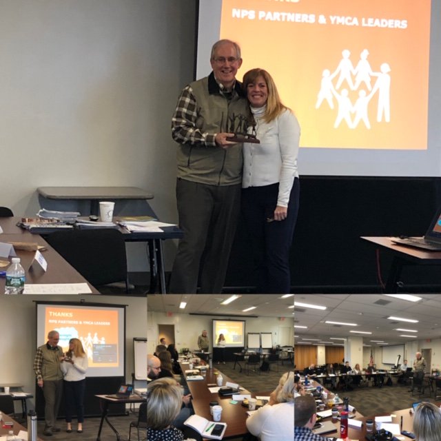klick0708's tweet photo. We all agree it's an honor to work with our friend &amp; colleague @JDuntley. We had a chance to show our appreciation today. As a #camp leader at #ymca he's impacted the lives of millions of kids. John, best of luck in your next adventure! @katiecadamson @YMCAadvocacy @NealDenton https://t.co/qbXMvkCQEw