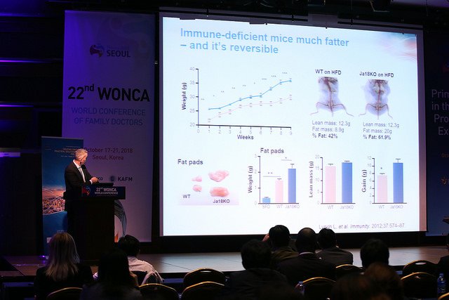 intmedpress's tweet photo. #TBT to our final #obesity symposium of the year, @Wonca2018 in Seoul last month! Our thanks go to our faculty, Prof. Donal O’Shea, @scottkahan and @JSawyer330, as well as to all who attended! #WONCA2018 @WoncaWorld https://t.co/zphPJi9b56