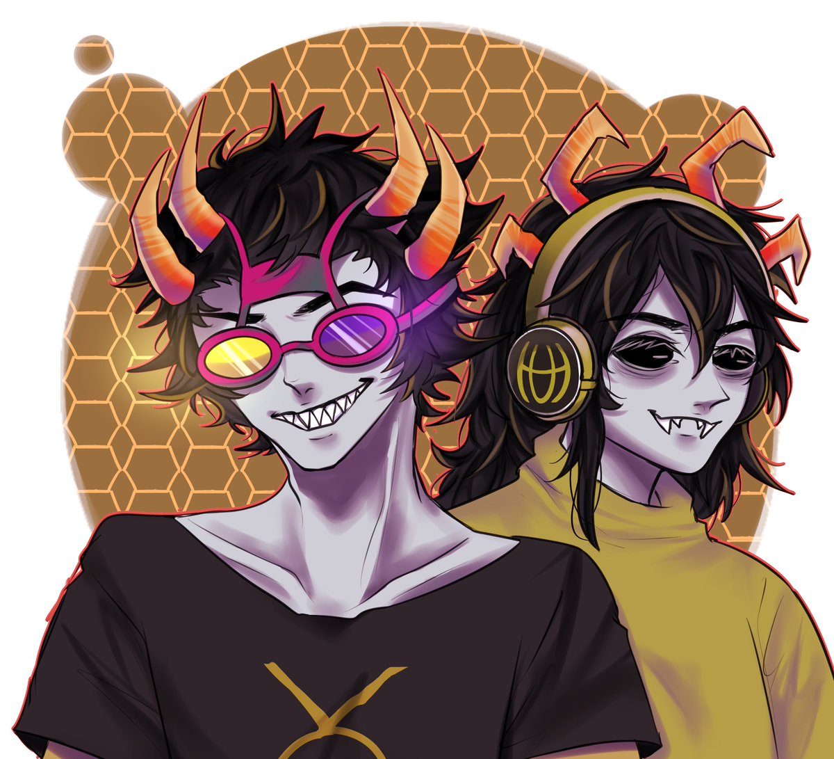 huneye66842's tweet image. I finished it！It's fun to draw them✨✨
 #kuprum #folykl