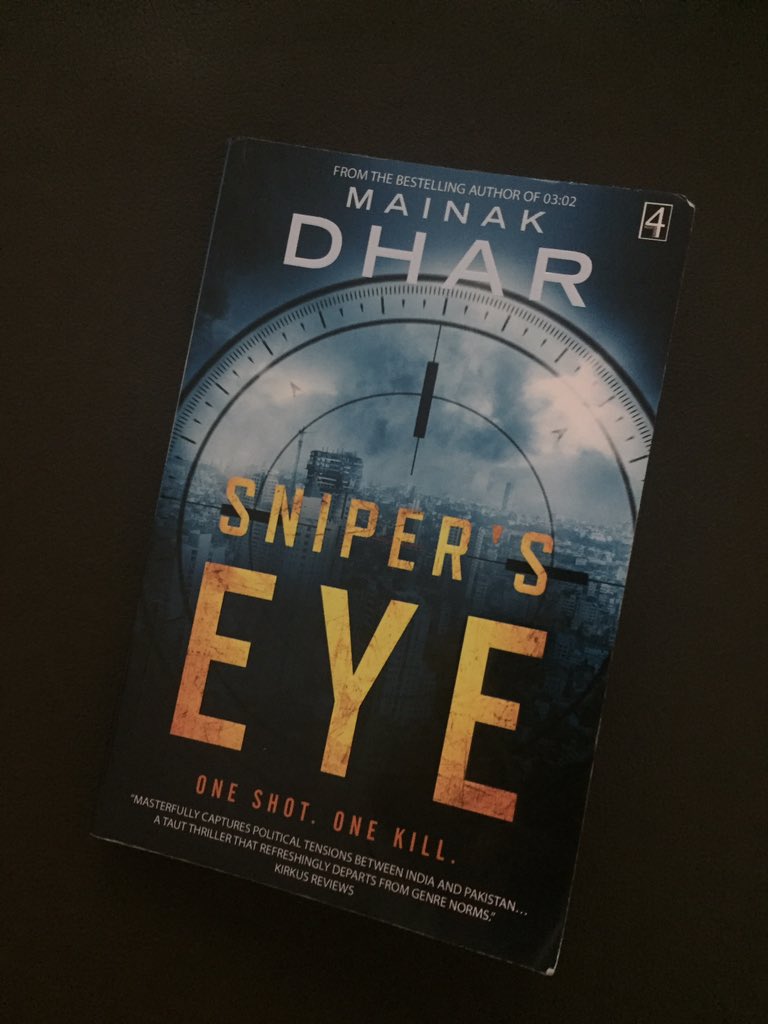 Paperkrafts_Goa's tweet photo. #BrunchBookChallenge @HTBrunch just finished #book60 Snipers eye by Mainak Dhar. A fast paced thriller.
#PaperkraftsGoa https://t.co/NcO2sxohnq