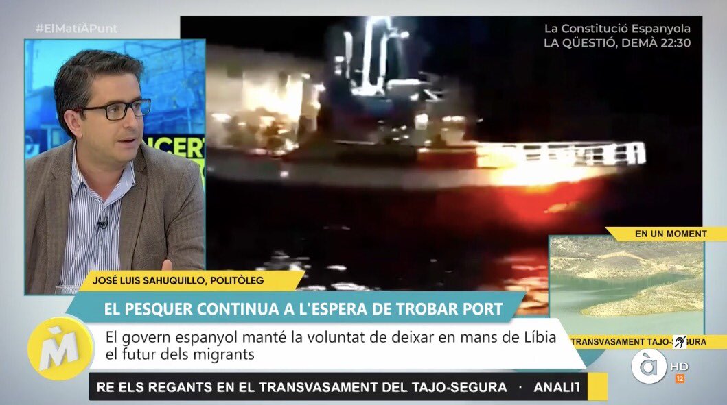 GOBERNATIA's tweet photo. 🎥El politòleg i directiu de la nostra escola @jsahuquillo ha participat aquest matí a la tertúlia política d’À Punt,la televisió pública valenciana. https://t.co/PM5g7tH7Q0