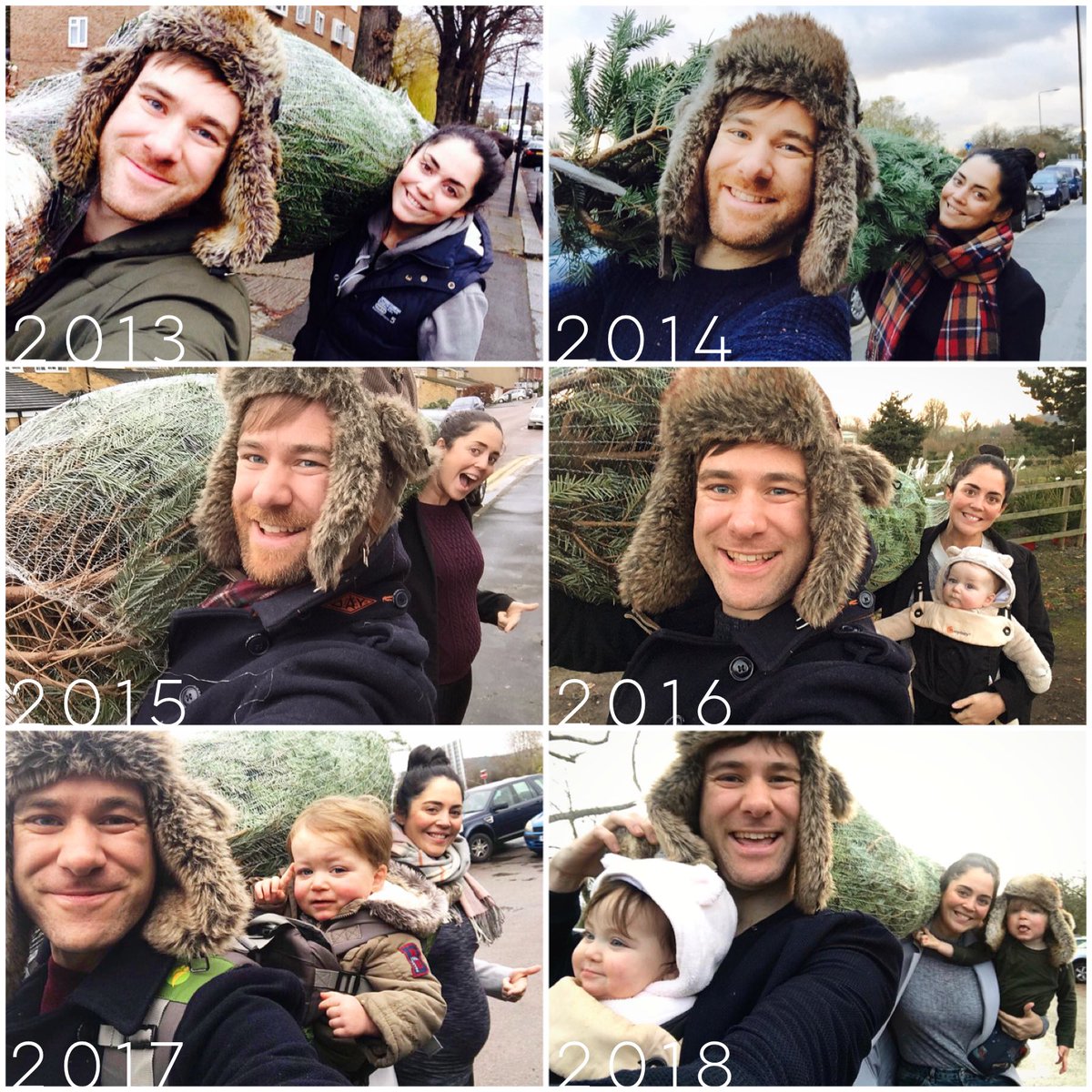 thedavidhunter's tweet photo. Six years, Two babies and One increasingly tricky balancing act!
#ChristmasTradition2018
#MyWholeWorld https://t.co/MTK1wVM5nM