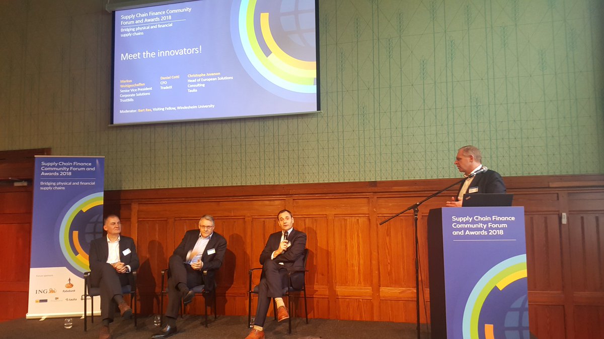 taulia's tweet photo. Christophe, Head of European Solutions Consulting at Taulia, explaining what’s possible in supplier finance and what the future holds. #SCFForum https://t.co/UYOO6UIVJf