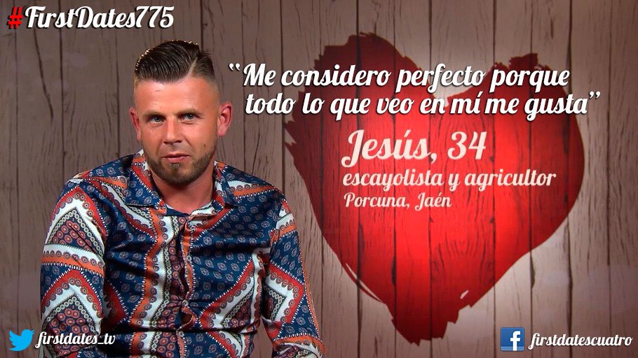 firstdates_tv's tweet photo. Jesús: Un mañico de Jaén 😂 #FirstDates775 https://t.co/qpgCib3M2a https://t.co/5IW32fK1AB