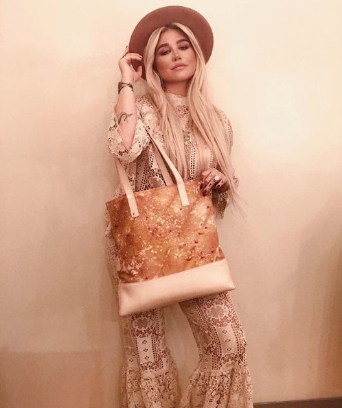 annasui's tweet photo. Kesha (@iiswhoiis) wears #AnnaSuiSpring18 for her roundtable feature on @HollywoodReporter. https://t.co/KJh6tP6EpL