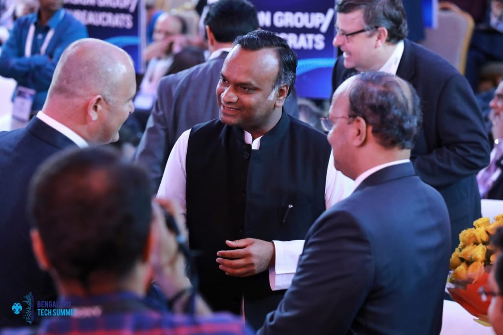 PriyankKharge's tweet photo. It is always great to be at India’s biggest technology event that always defines the next for the country! #BlrTechSummit2018 https://t.co/7qneD8DpOn