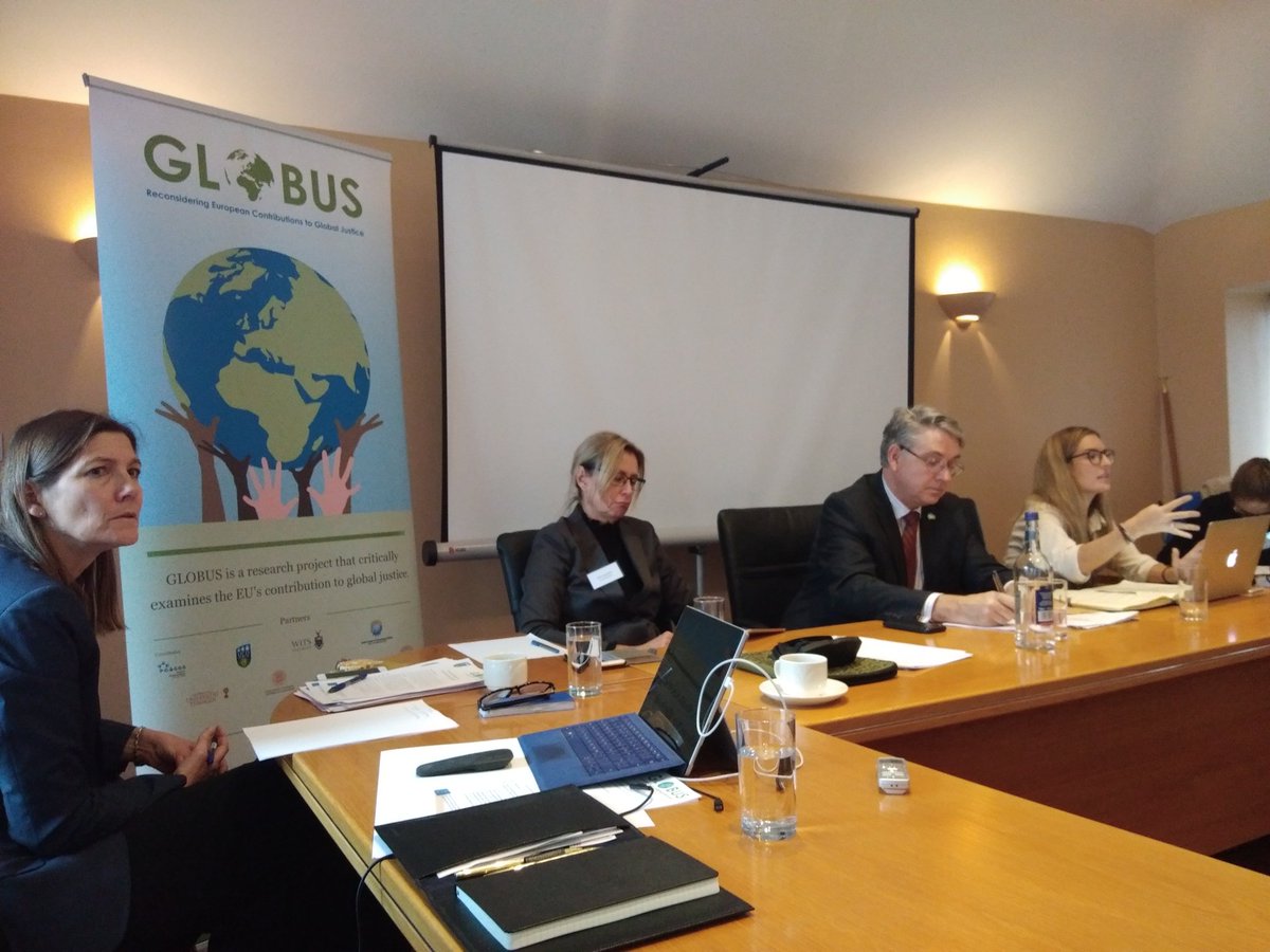 Great speakers at the round-table at the #GLOBUSGenderJustice workshop, @HeleneSjursen @KarinAggestam, Niall Burgess and @OxfordDiplomat #EU #Gender #Diplomacy #Gender #globusevent #globusjustice