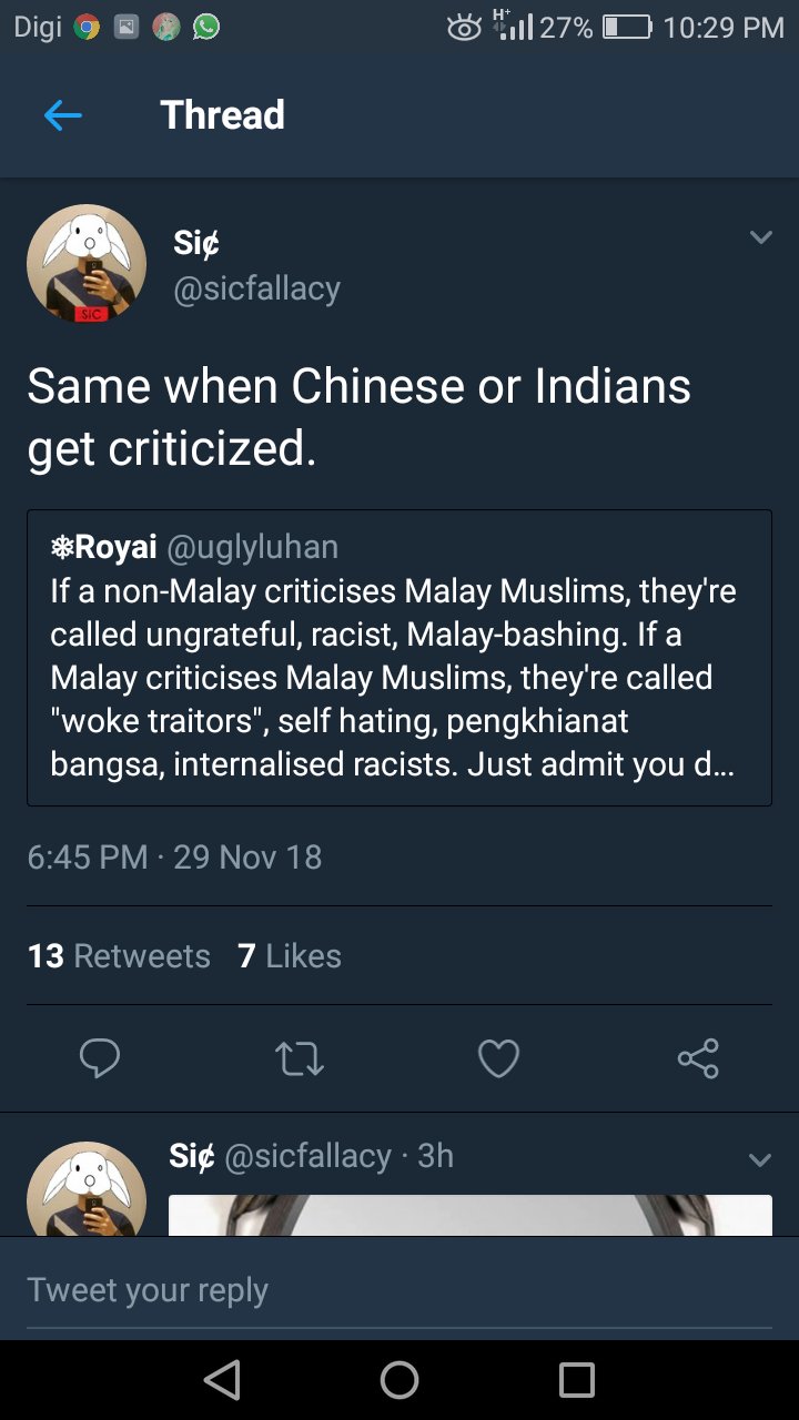 ᜐᜋ ᜎ On Twitter If A Non Malay Criticises Malay Muslims They Re Called Ungrateful Racist Malay Bashing If A Malay Criticises Malay Muslims They Re Called Woke Traitors Self Hating Pengkhianat Bangsa Internalised Racists Just Admit