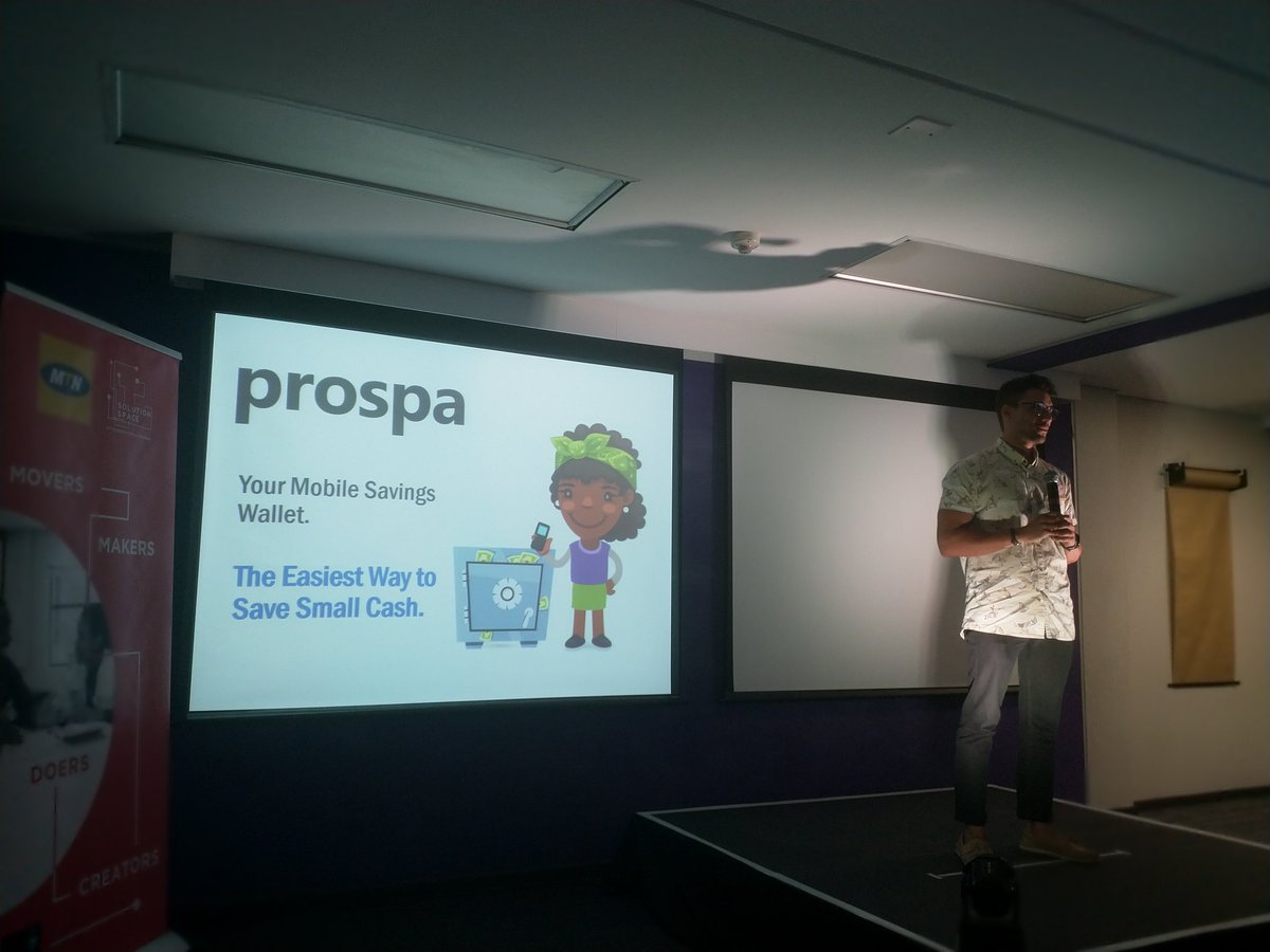 #Prospa , an #uctgsbsolutionspace alumni going from strength to strength and sharing the latest developments since graduating from #VIPWS18 #mtngroup #FinancialInclusion