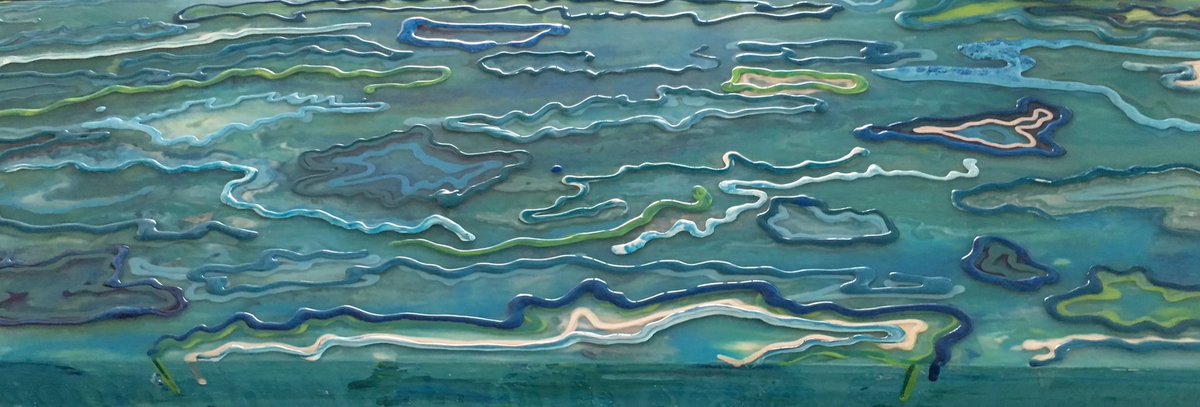 theresaraines's tweet photo. @marielleseas @ArtResinInc @Liquitex @Blick_Art Thanks @marielleseas working on my next one, Tectonic Topography. It’s 3ft x 1ft sanded and ready for a 4th resin layer. Here, you can see the texture. https://t.co/tNtE2EAfgF