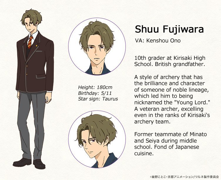 Pen 🍨🌟 on X: The official Tsurune website got updated with profiles for  the cast additions from Kazemai and Kirisaki. Kirisaki's Shuu, club  president Hiroki, vice president Daigo and the twins Senichi