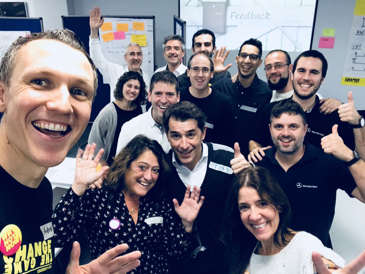 Today I had a fanstastic #DigitalTransformation workshop with my colleagues from <a href="/MercedesBenz/">Mercedes-Benz</a> #Vitoria 🙌🏼🚀

All of them are really #openminded, #passionate and #bold to try out new things!

A day full of #energy but also #fun is over!

Thank you colleagues! 👏🏼