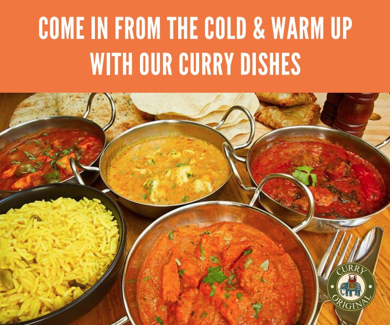 It's chilly out there! A hot bowl of curry from #CurryOriginal is sure to warm your up. Thinking of getting takeout? Call us for your lunch today!

curryoriginal.ca/take-out-menu

#yumgk #ygk #kingston #kingstoneats #downtownkingston #indiancuisine #curry #greatfood