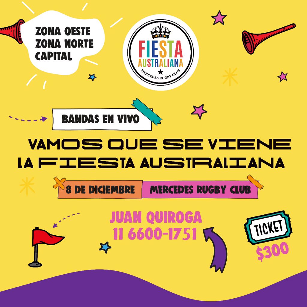 Buenas amigos!!! Acá lea dejamos el contacto para toda la gente que quiere venir desde capital y alrededores... se viene!!! #FiestaAustraliana2018