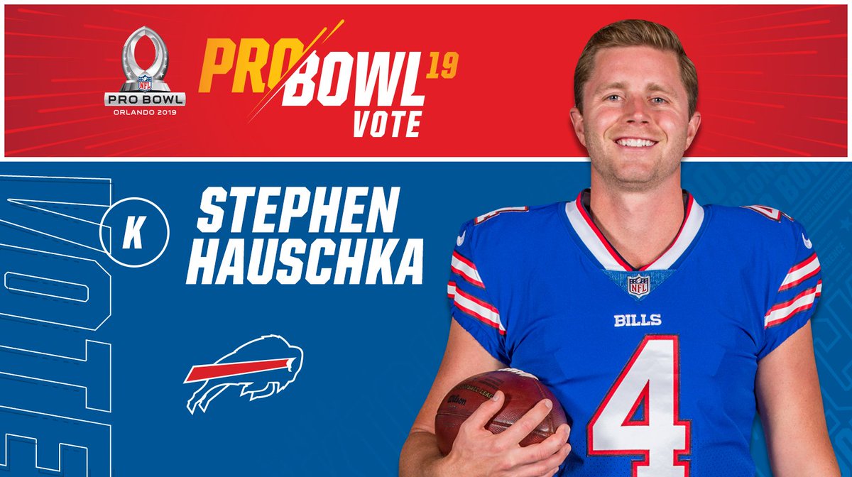 BuffaloBills's tweet image. Most accurate kicker in Bills history. 💰

#ProBowlVote | #StephenHauschka
#ProBowlVote | #StephenHauschka
#ProBowlVote | #StephenHauschka
#ProBowlVote | #StephenHauschka
#ProBowlVote | #StephenHauschka
#ProBowlVote | #StephenHauschka

RETWEET to send HauschMoney to the Pro Bowl!