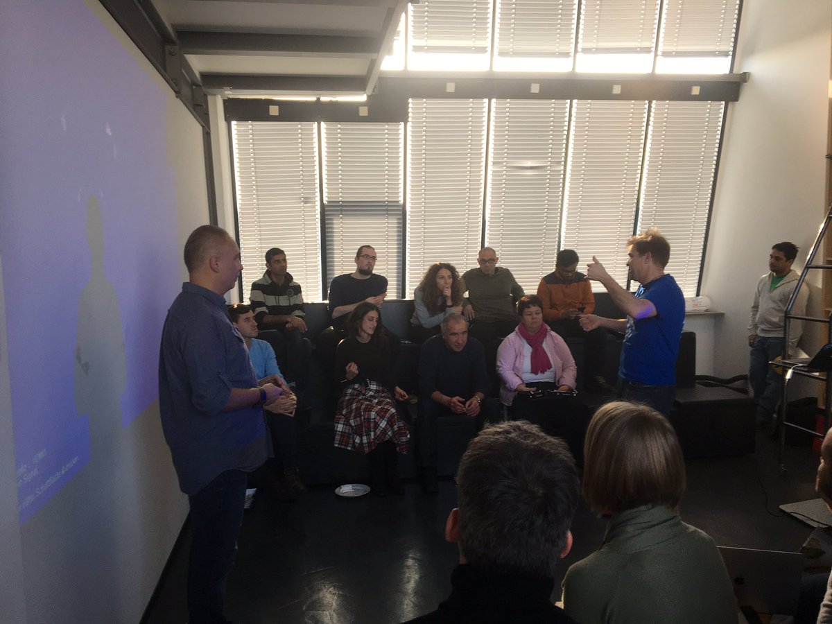 evilyeti's tweet photo. @mchmarny @kymaproject @SAP Our pleasure! It was a great #knative session at @SAP_CX in #Munich - started early, finished late, nobody left ;-) hope to see you here again soon! https://t.co/MgMd7IE0Wv