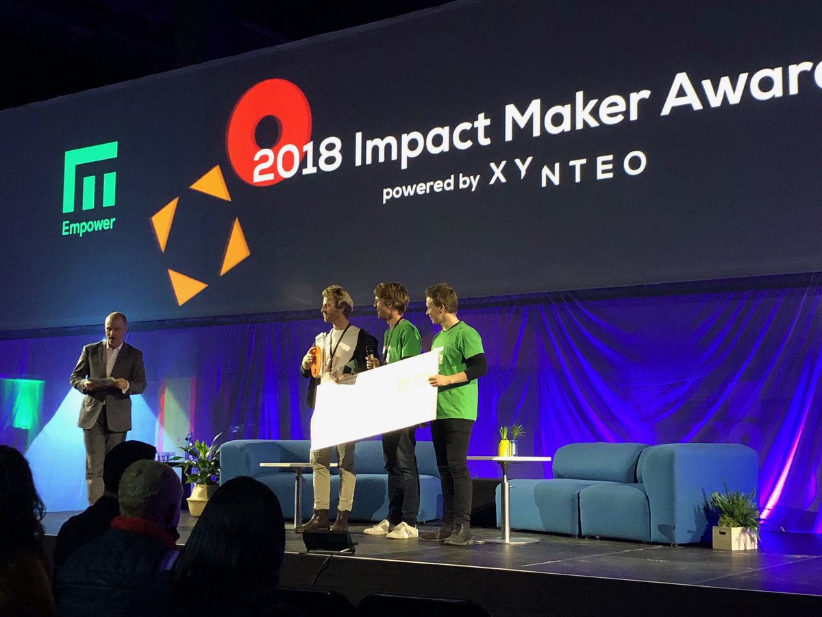 Many, many congratulations to ⁦@Empowerplastic⁩ for winning the inaugural #impactmaker award at the #XynteoExchange