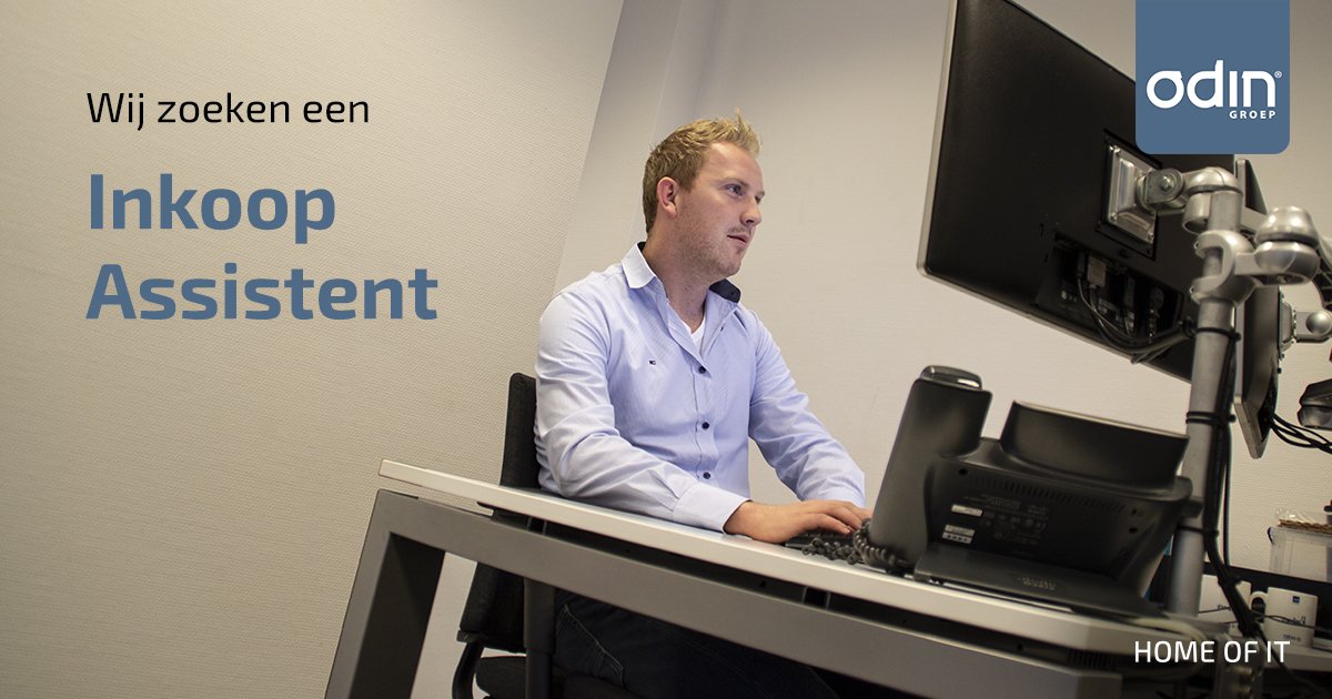 OdinGroep's tweet photo. Word jij de nieuwe collega van Rudmer? Onze afdeling Inkoop &amp; Logistiek is op zoek naar een administratieve topper! Benieuwd naar de vacature? Je leest 'm op: https://t.co/dIsOsiwexf https://t.co/7mY7tR4UF7