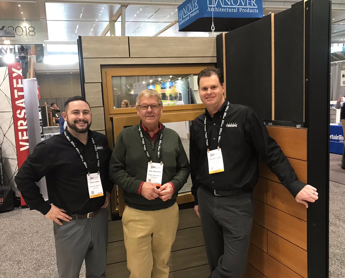TrespaDesignCtr's tweet photo. We had an amazing day at #ABX2018 yesterday! We are in Boston until the end of the day today. Stop by our booth #624 and see how Trespa can help to make your next facade project even more spectacular. #ThinkTrespa https://t.co/1oaXG8vy6S