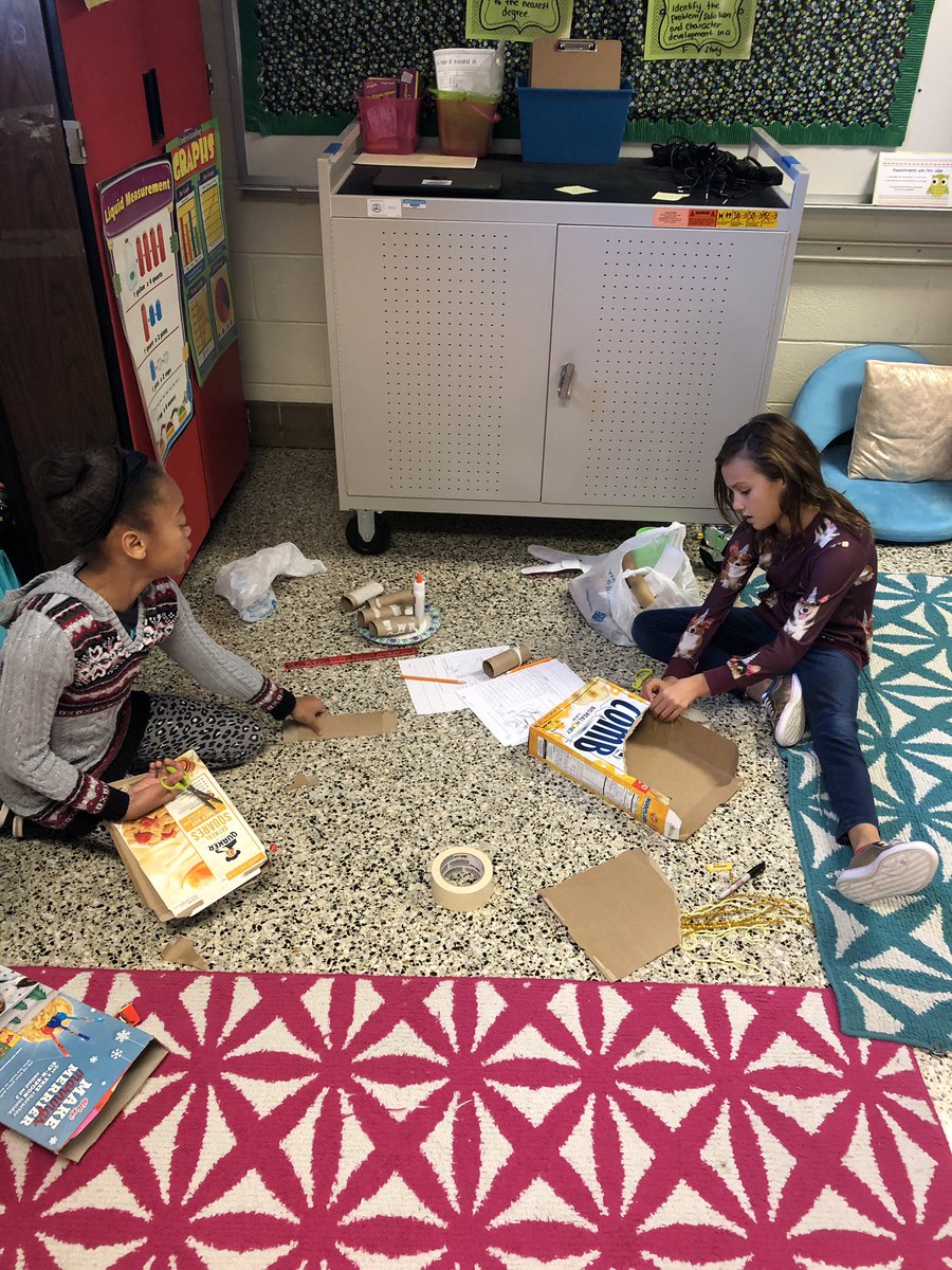 HowlinMarina's tweet photo. Ss planning, creating, designing, and improving a simple machine to dispense cereal into a bowl #creativethinkers @paeseagulls @Ivy11904 https://t.co/mcUTimQVFM
