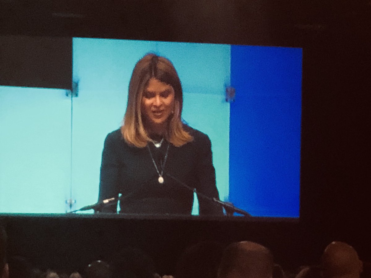 RachaelEdu's tweet photo. #VisionCTE18 opening session is underway with keynote @JennaBushHager sharing her emotional and passionate story &amp; the impact of her grandmothers. “Teach people how to live. How to care and how to love.” https://t.co/W81XqAShVF