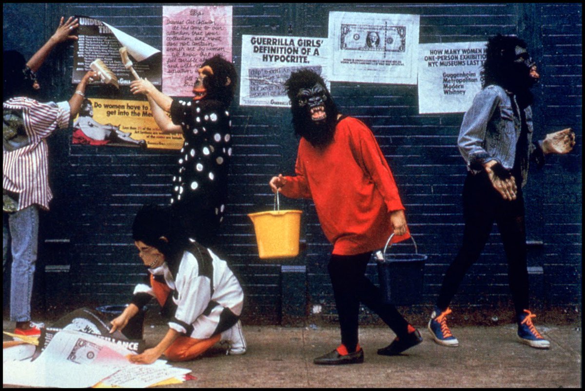 UshuaiaRadioOk's tweet photo. Las #GuerrillaGirls están en #BuenosAires, no hay nada que nos inspire más que #MalComportamiento en la Usina del Arte  🦍 ✊  

Info del evento  https://t.co/IsD4qF7nna

#arte #feminismo #usinadelarte #guerrillagirlsargentina #revolución #artecontemp… https://t.co/rRtu1b7d7u