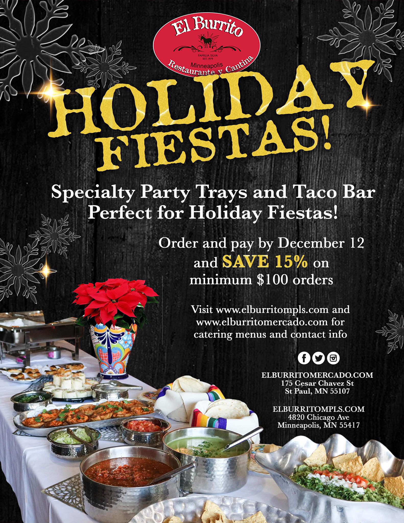 El Burrito Mercado On Twitter Do You Have A Work Holiday