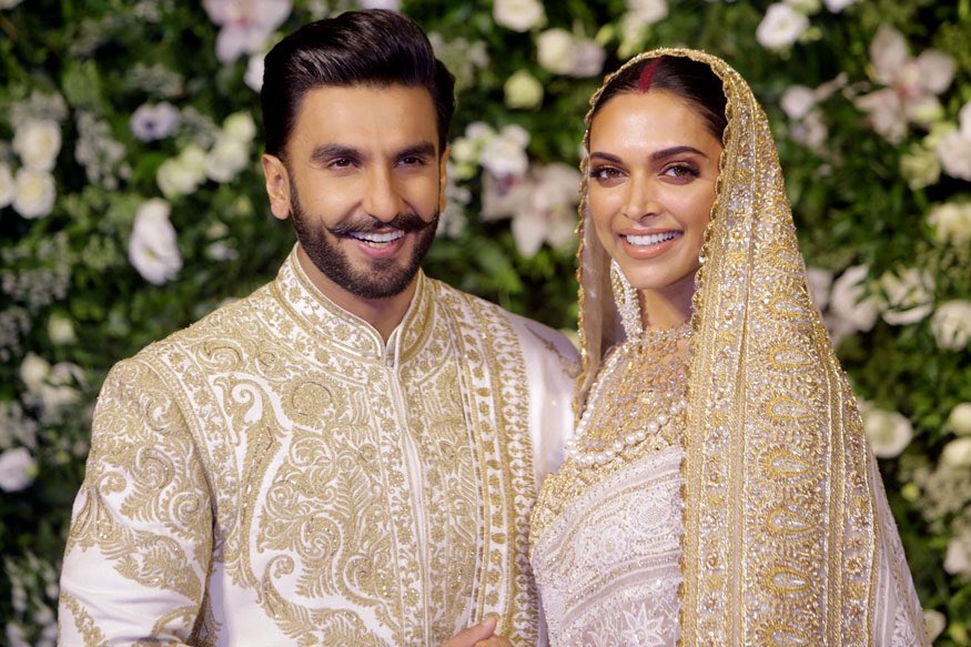 HQ untagged - Ranveer Singh and Deepika Padukone at their wedding reception...