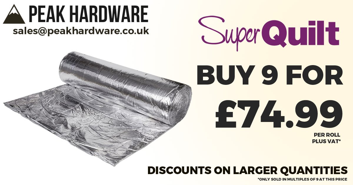 #insulation #deal Deal on Superquilt, get in touch to find out more. #roofing #builders