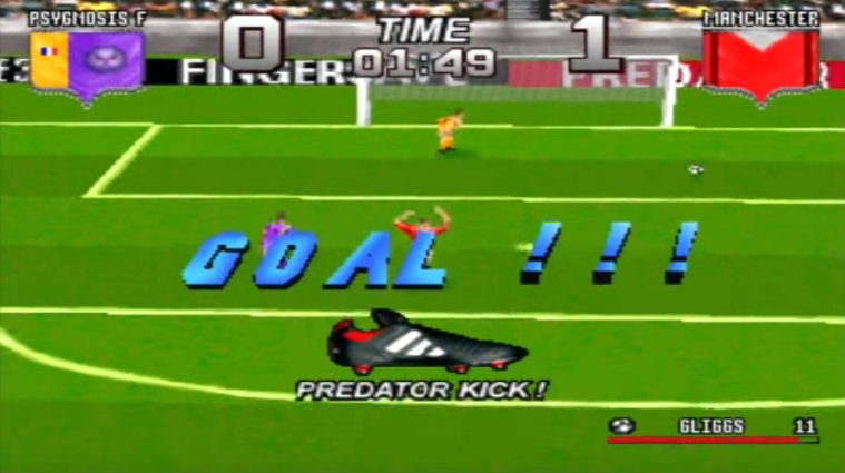FootballMuseum's tweet photo. Also wishing a very happy birthday to Ryan Gliggs, star of Adidas Power Soccer.
Shone for Manchester alongside Gary Leville, Lee Slarpe and Nicky Blutt in this early PlayStation demo (we never bought the full game). #PitchToPixel โฝ๏ธ๐ฎ https://t.co/8ihlvQYF0x