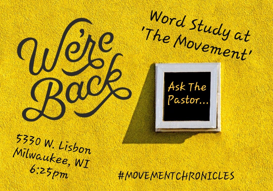 TRFMovement's tweet photo. Took a break for the holiday, but we're back tonight...  come ready to take notes and any questions in order to gain knowledge and application of the Word....
#MOVEMENTCHRONICLES 
#wordstudy
#AskThePastor https://t.co/vv242pAZNO