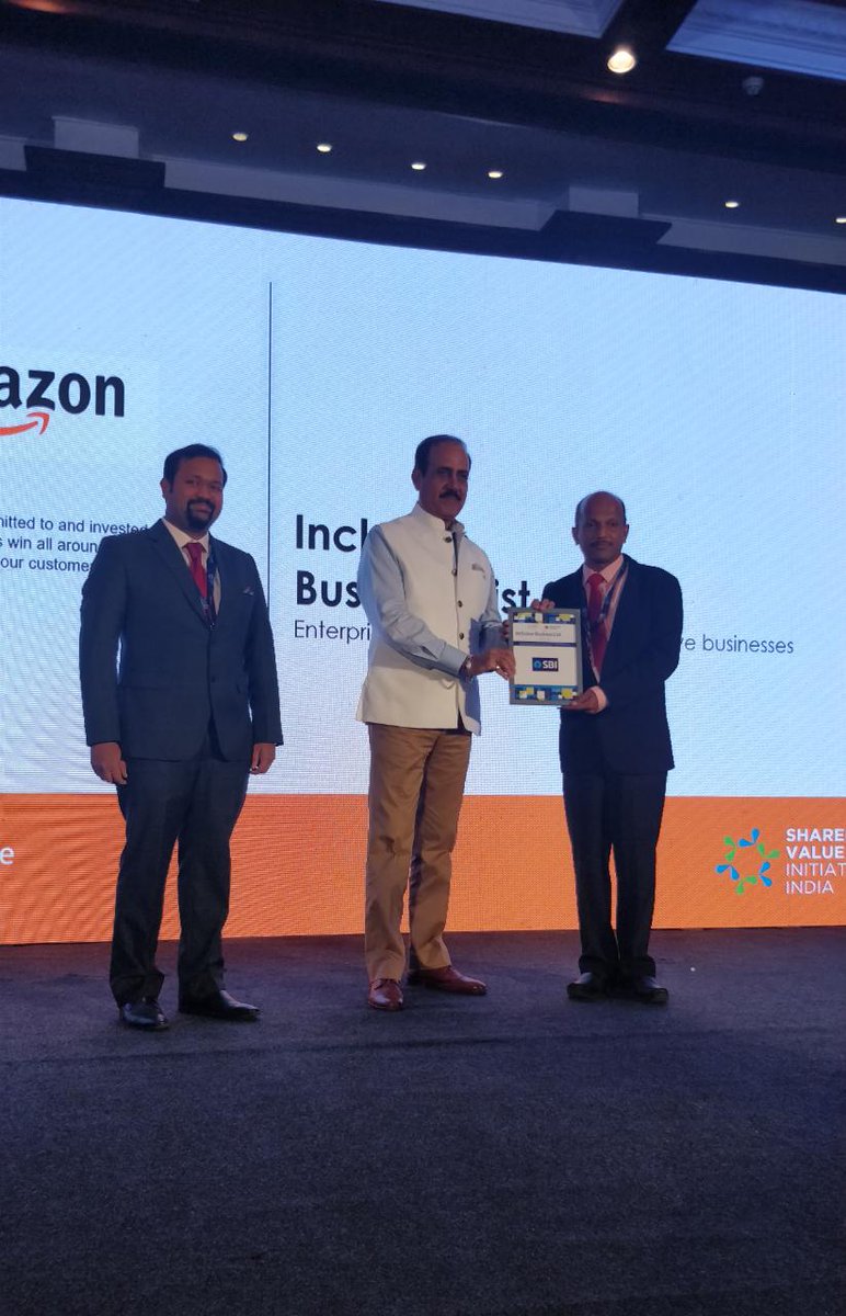 Congratulations to <a href="/TheOfficialSBI/">State Bank of India</a> for making to it to the Inclusive Business List for 2018