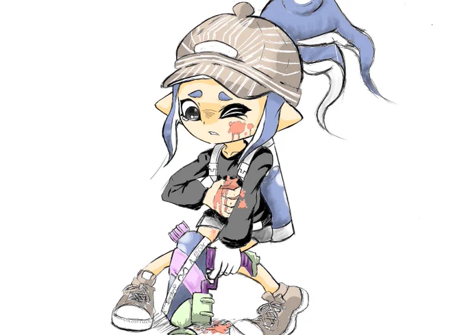 メーカーの奴描いた致命傷を受けたタコちゃん 