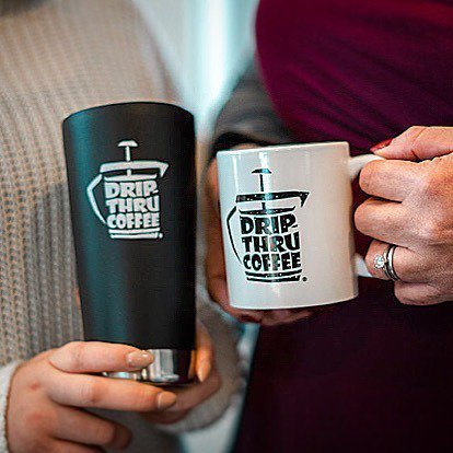 DripThruCoffee's tweet photo. These are on sale this Sunday! $2 for our ceramic logo mugs and $2 OFF @kleankanteen 20oz Insulated tumblers! #sundayonly #tinycoffeeshop #2yearanniversary ๐ photo credit: @jennyoetting. https://t.co/Nk8MJqB9mg https://t.co/QR7PTe8skA