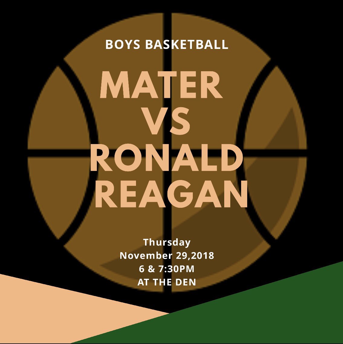 JOIN US TODAY AS OUR BOYS BASKETBALL KICK OFF THEIR SEASON AGAINST REAGAN AT THE GYM🏀💪