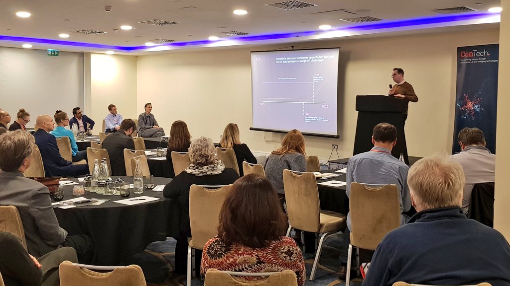 ConTechLive's tweet image. And last from the other stream this afternoon is @DanHLawReporter Head of Marketing, Incorporated Council of Law Reporting for Eng + Wales discussing the reinvention of online access to UK case law. What a task! Consumer appetite for this is huge! #ConTech2018 #DataDrivenContent