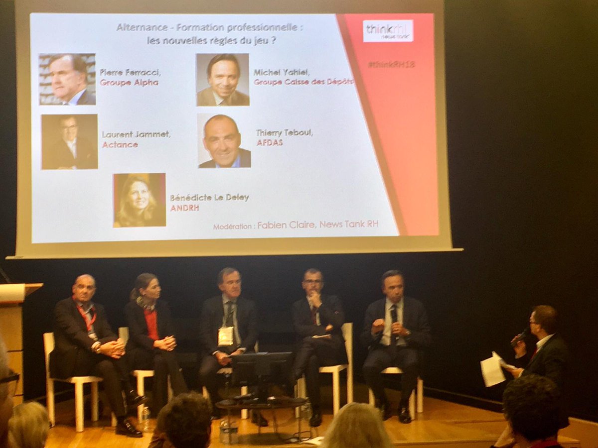Afdas's tweet photo. #Endirect du #thinkRH18 > Intervention de @thierry_teboul DG #Afdas Les nouvelles règles de la formation professionnelle et de l’#alternance. @NewsTankRH https://t.co/IecgOfE27y