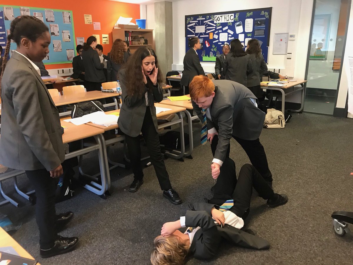 EnglishHHS15's tweet photo. Year 7 have been enjoying performing creation myths in creative ways! https://t.co/1kmDK2nJg6