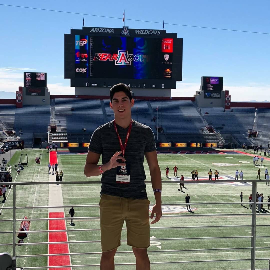 CameronWeinberg's tweet photo. Blessed to receive a PWO to the University of Arizona!!! Thank you @CoachSpringerST for the opportunity to play at a home town school. I am excited for my future and the challenges ahead #BearDown https://t.co/7EwOFCPMHx