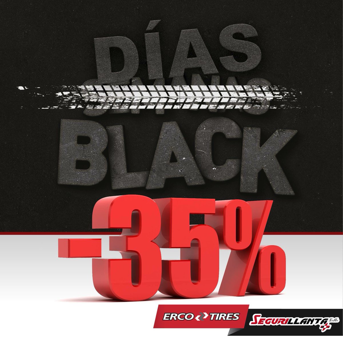 segurillanta's tweet photo. A nuestras #SemanasBlack le quedan solo 3 #DíasBlack! 🚗 🎁 
Aprovecha y recarga tu carro con todo lo que necesites hasta con el 35% de descuento en nuestros productos hasta el 1 de dic. Difiere tus compras a 6 meses sin intereses.* 💸 👉 *Aplican restricciones. https://t.co/MdtWo0mwOh