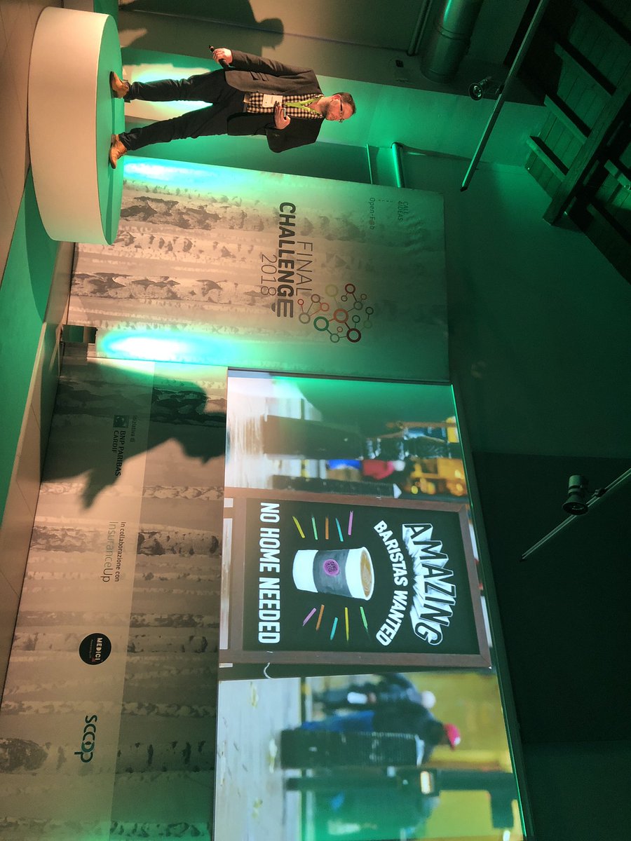 aveltri's tweet image. Trasformare un homeless in barista. “ChangePlease”. Bravissimi #openfab #call4ideas #socialimpact
