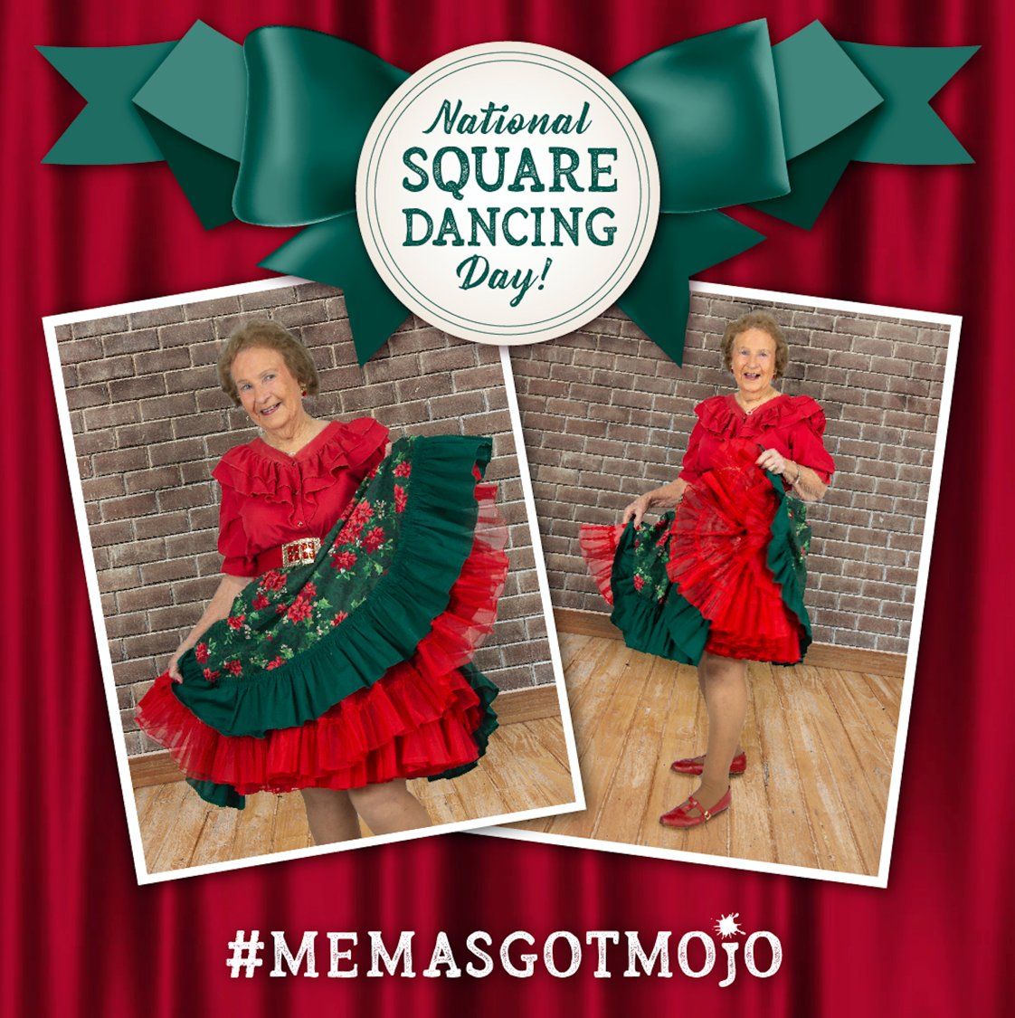 GetsomeMOjO's tweet image. Here's a chance to get out and "Dosey Do" with your partner. It's National Square Dance Day!
#GETDANCING #MEMASGOTMOjO #NATIONALSQUAREDANCINGDAY #93YEARSYOUNG #MOjOMkting #GETSOMEMOjO #GETSOMEMOjO