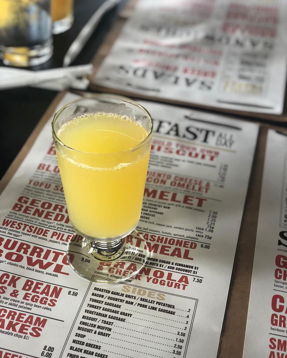 EaterAtlanta's tweet photo. Cheers — you can now sip mimosas at 11 a.m. legally in the city of Atlanta, beginning this Sunday, December 2 https://t.co/lb23X2nNiN https://t.co/ainVO0dNMu