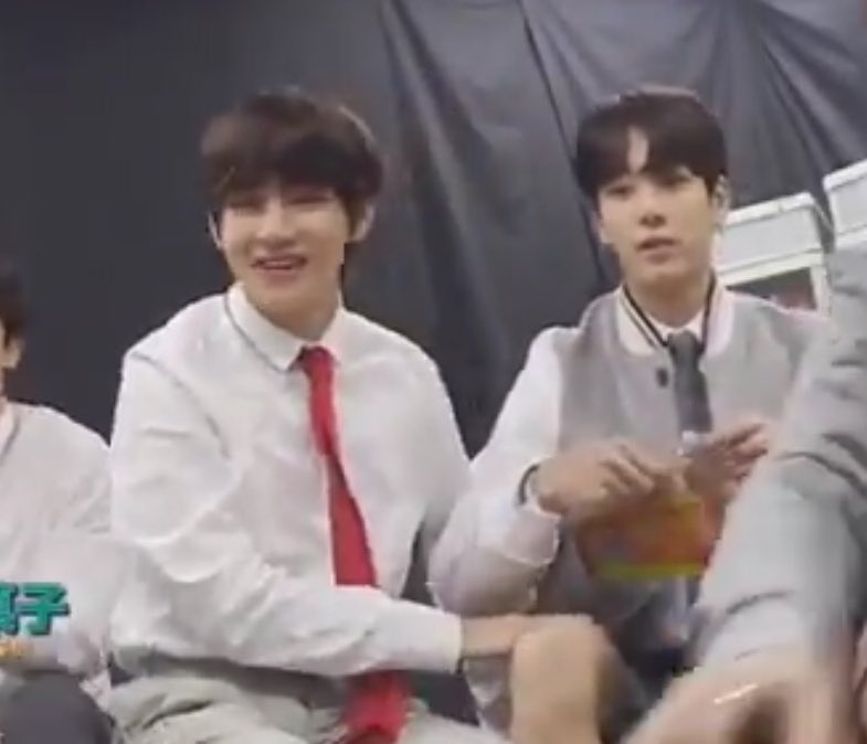 Taehyung’s hands have found his haven in Jungkook’s thighs years ago!  #vkook  #kookv  #taekook 