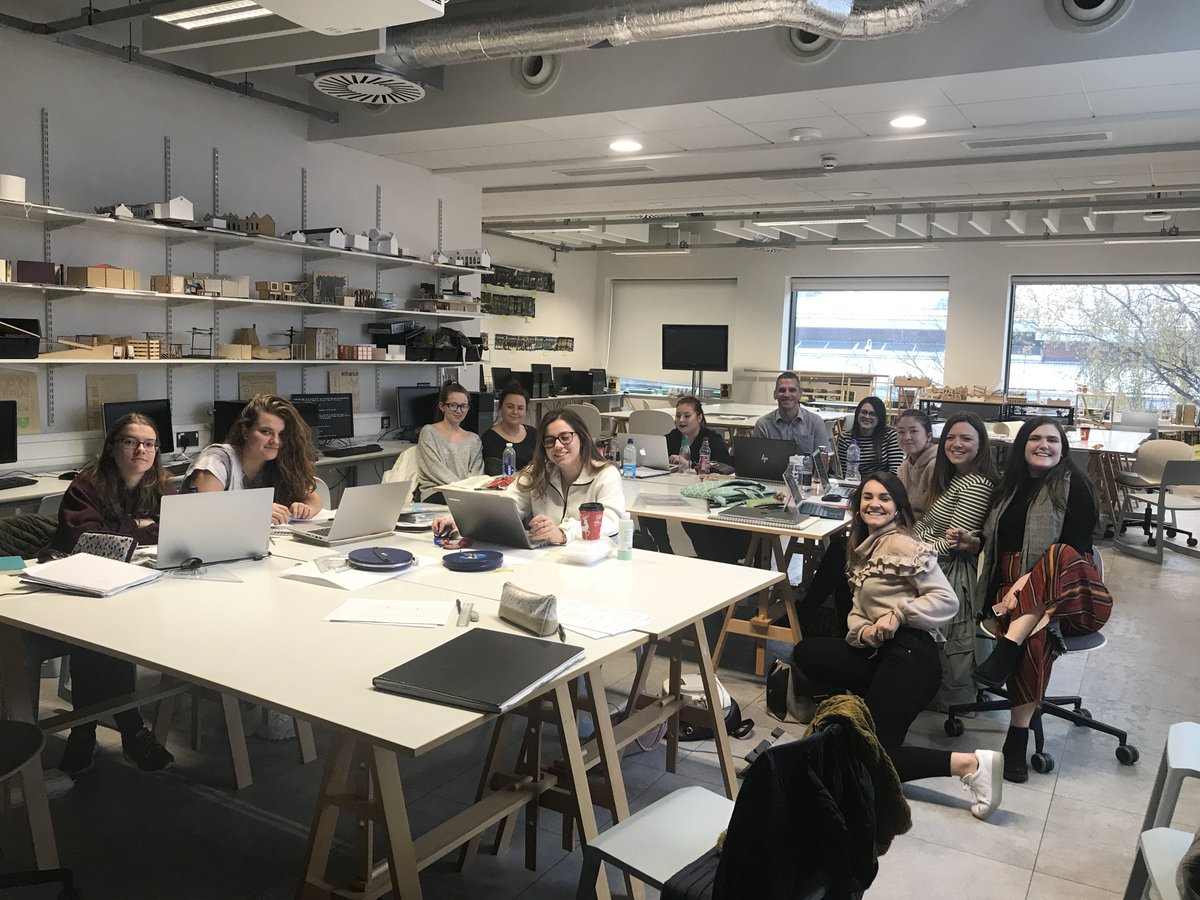 interiorcardiff's tweet image. Thanks very much to Jon and Madison @Paramount_Int for a great mentoring session with the 2nd year students developing their creative industries co-working brief with @CreativeVCdf  @USWCreative