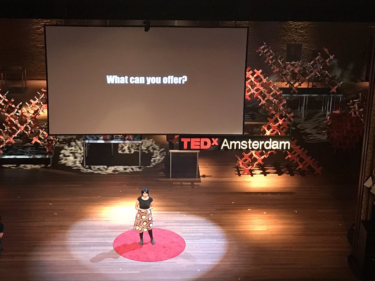 evrofeli's tweet image. @zohramoosa “where can you make a difference?” “What can you offer?” “Who can you engage with to make a difference?” @TEDxAmsterdam #tedxamsterdam #thebigx